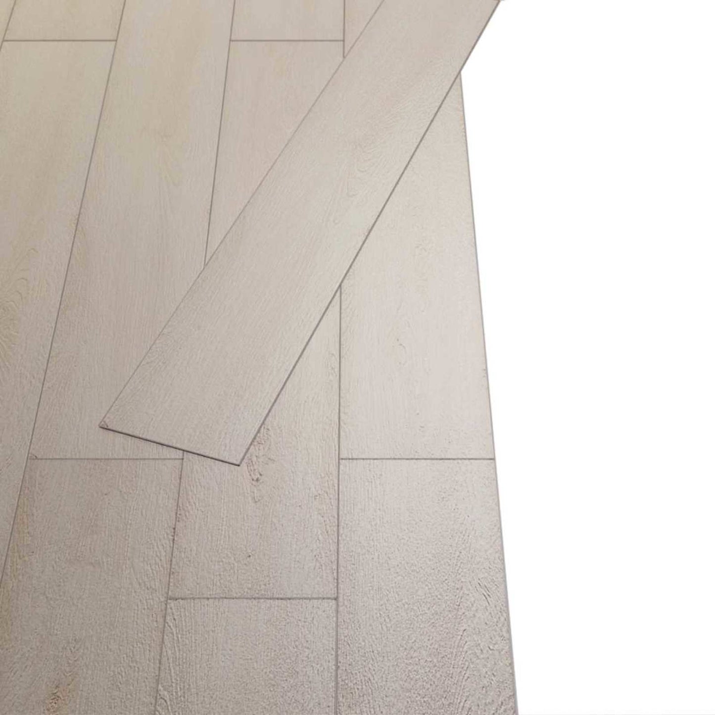 Podlahová Prkna 18 Pcs Bílý Klasický Dub 2,51 M² Pvc