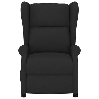 Elektrické Polohovací Křeslo Ušák Černé Textil