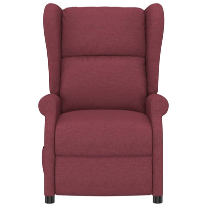 Elektrické Polohovací Křeslo Ušák Vínové Textil