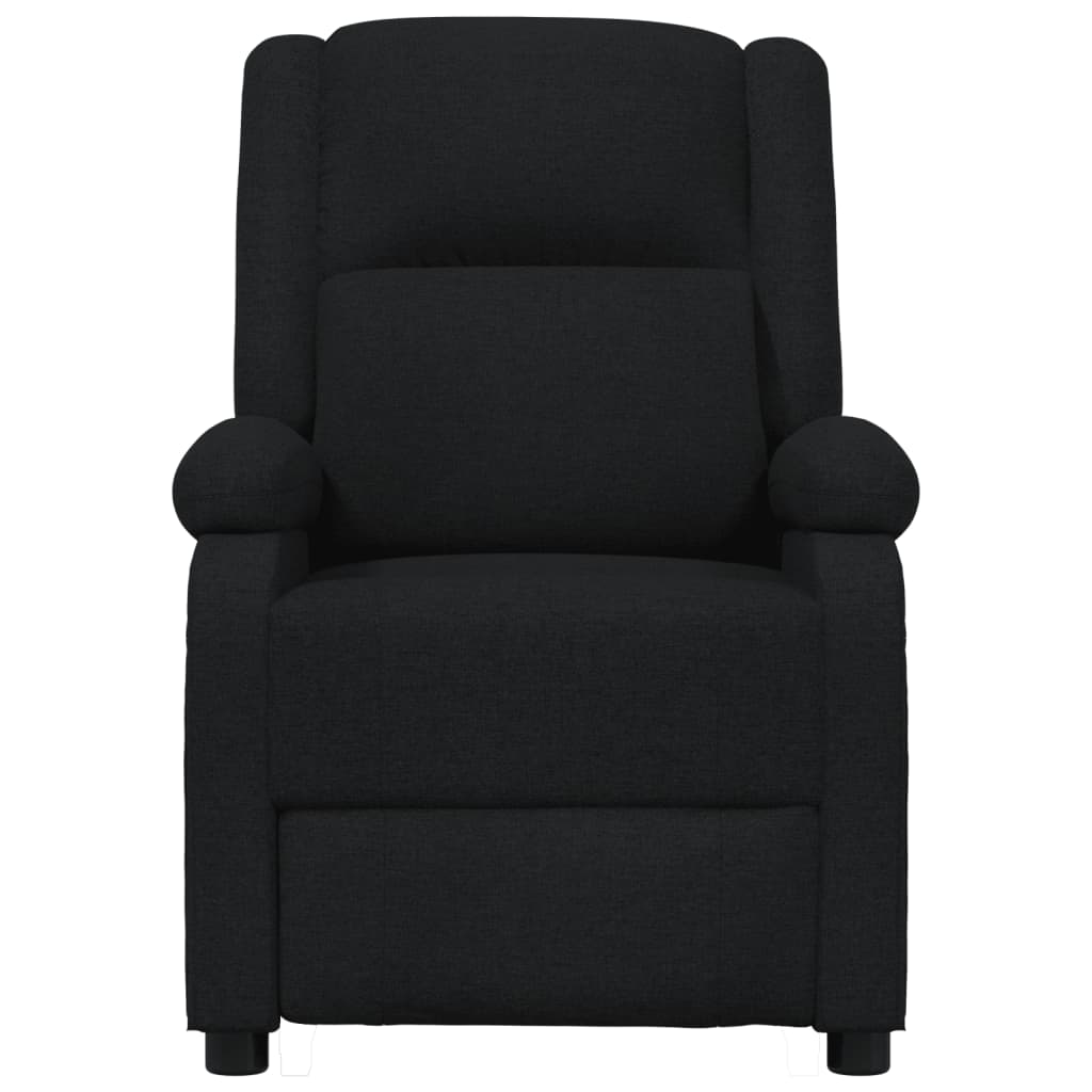 Elektrické Masážní Křeslo Černé Textil