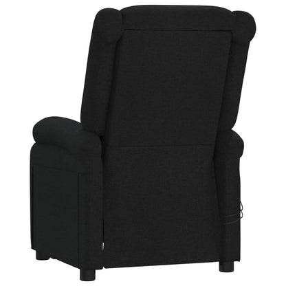 Elektrické Masážní Křeslo Černé Textil