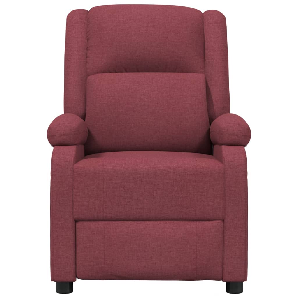 Elektrické Masážní Křeslo Vínové Textil