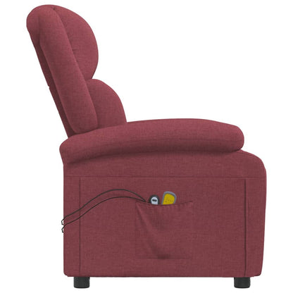 Elektrické Masážní Křeslo Vínové Textil
