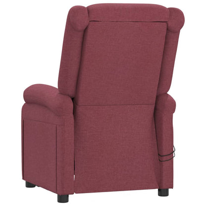Elektrické Masážní Křeslo Vínové Textil