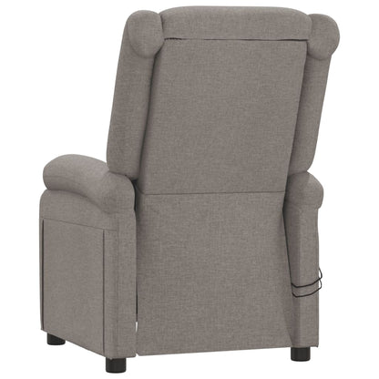 Elektrické Masážní Křeslo Taupe Textil