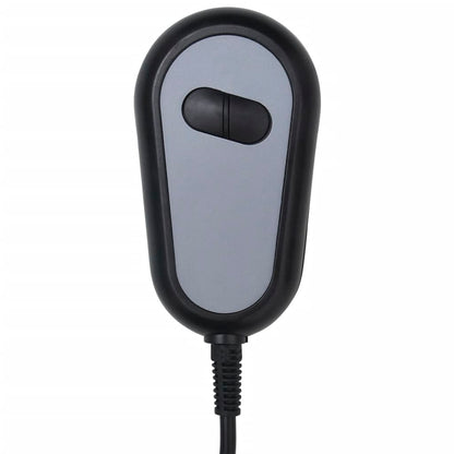 Elektrické Masážní Křeslo Tmavě Šedé Samet