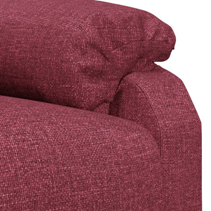 Elektrické Polohovací Křeslo Vínové Textil