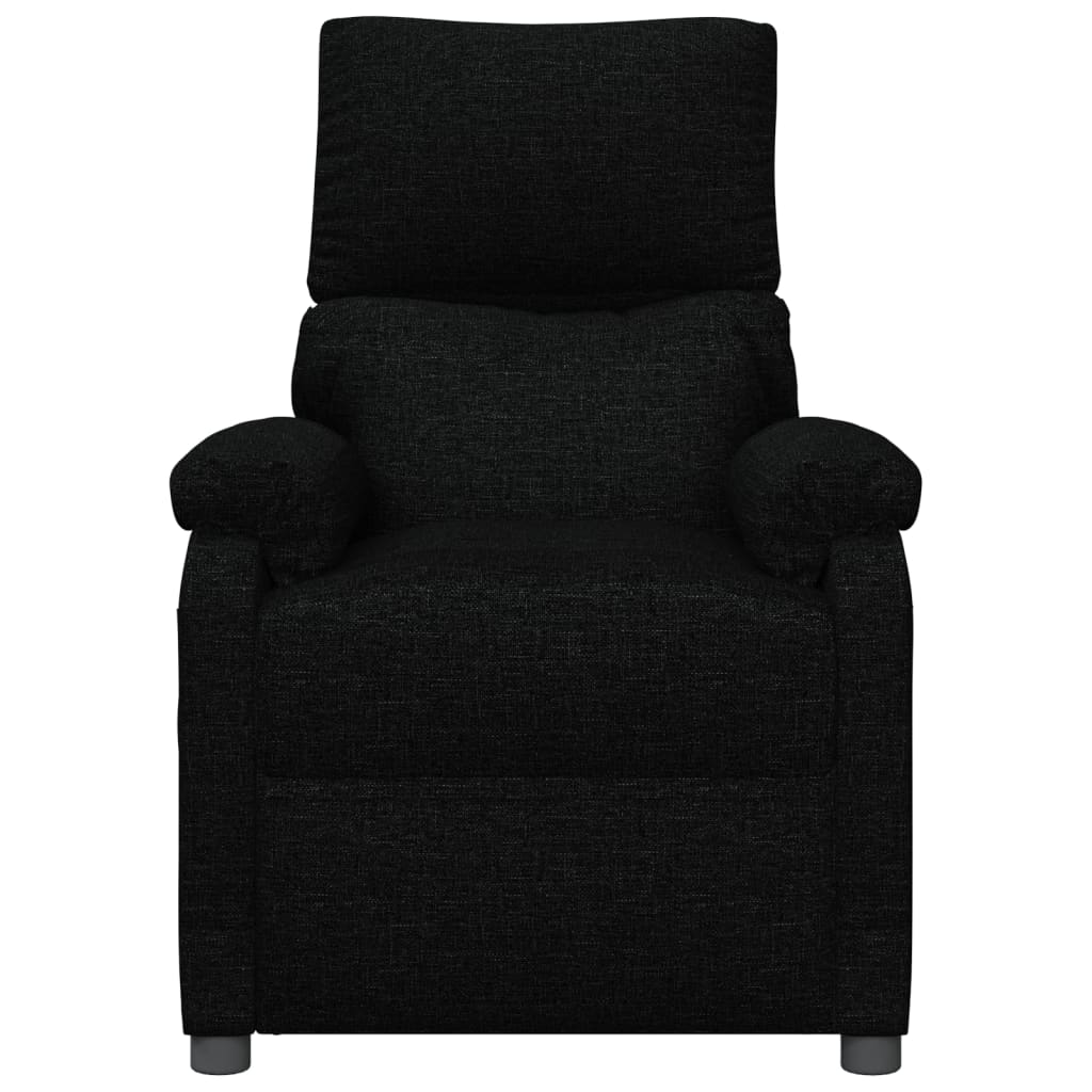 Elektrické Masážní Křeslo Černé Textil