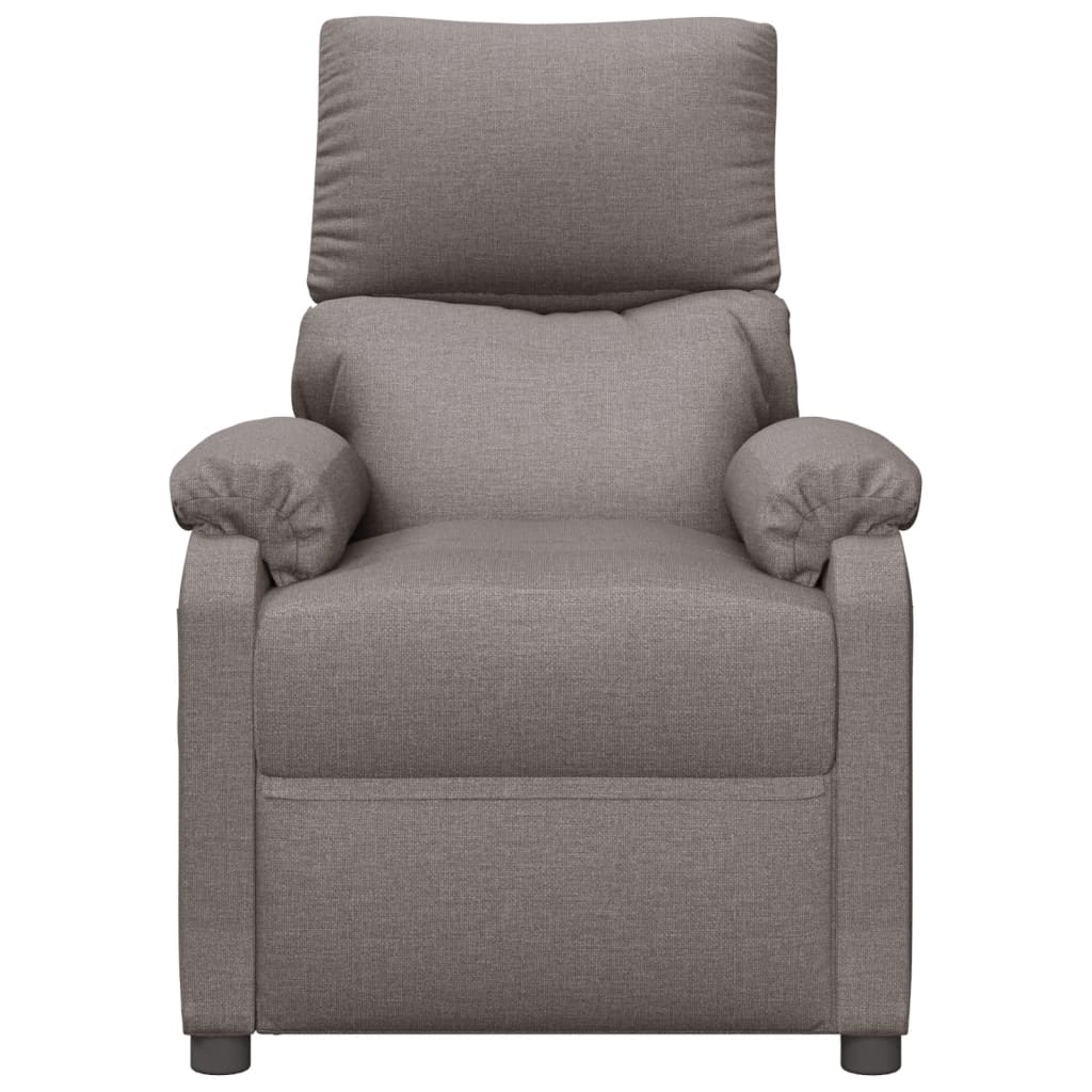 Elektrické Masážní Křeslo Taupe Textil