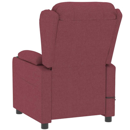 Elektrické Masážní Křeslo Vínové Textil