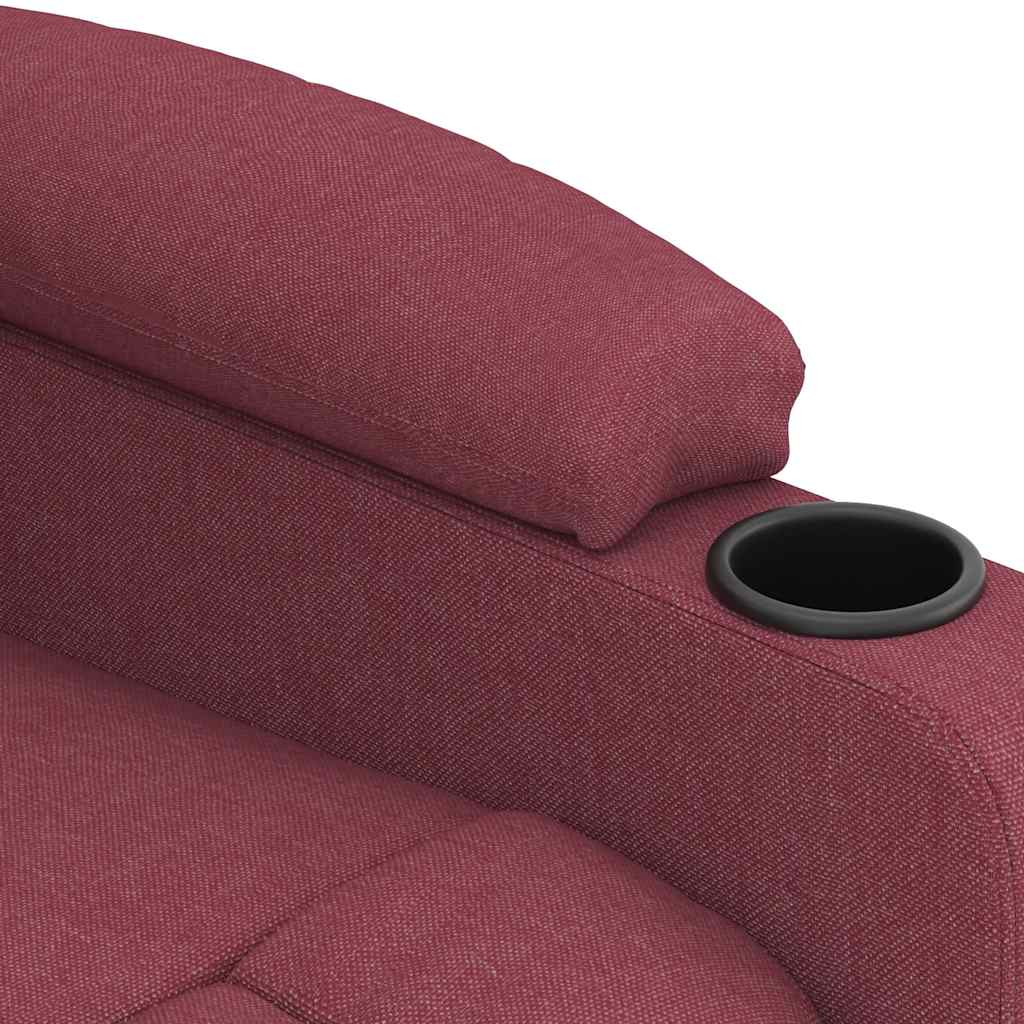Elektrické Masážní Křeslo Vínové Textil