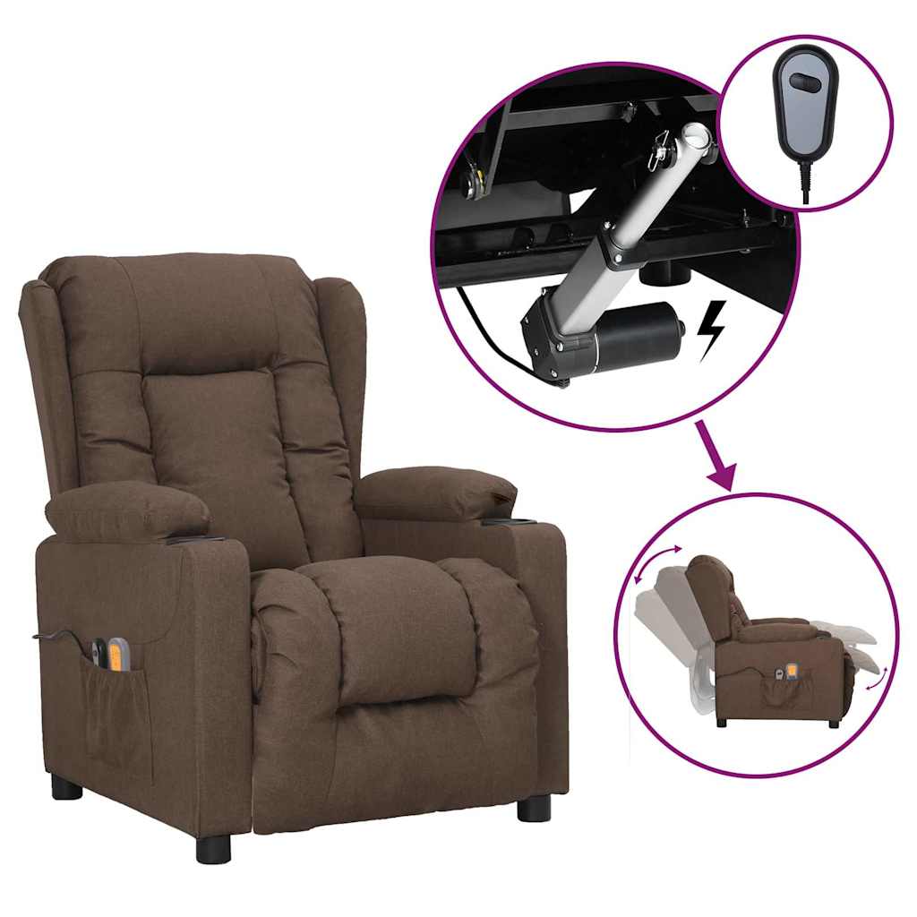 Elektrické Masážní Křeslo Textil