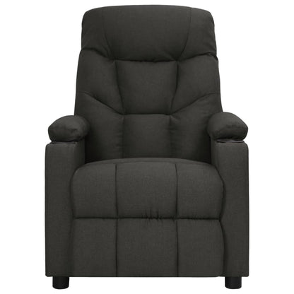 Elektrické Masážní Křeslo Černé Textil