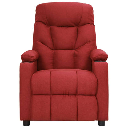 Elektrické Masážní Křeslo Vínové Textil