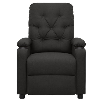 Elektrické Masážní Křeslo Černé Textil