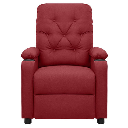 Elektrické Masážní Křeslo Vínové Textil