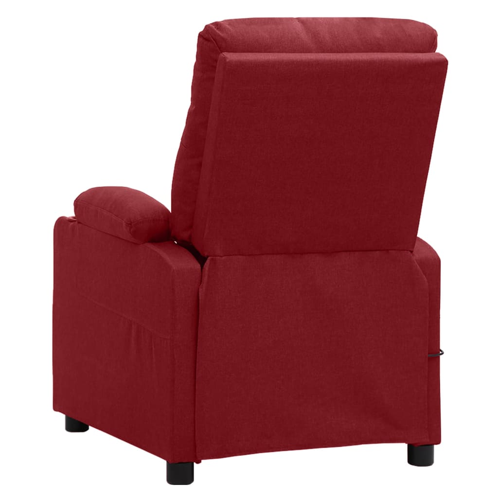 Elektrické Masážní Křeslo Vínové Textil