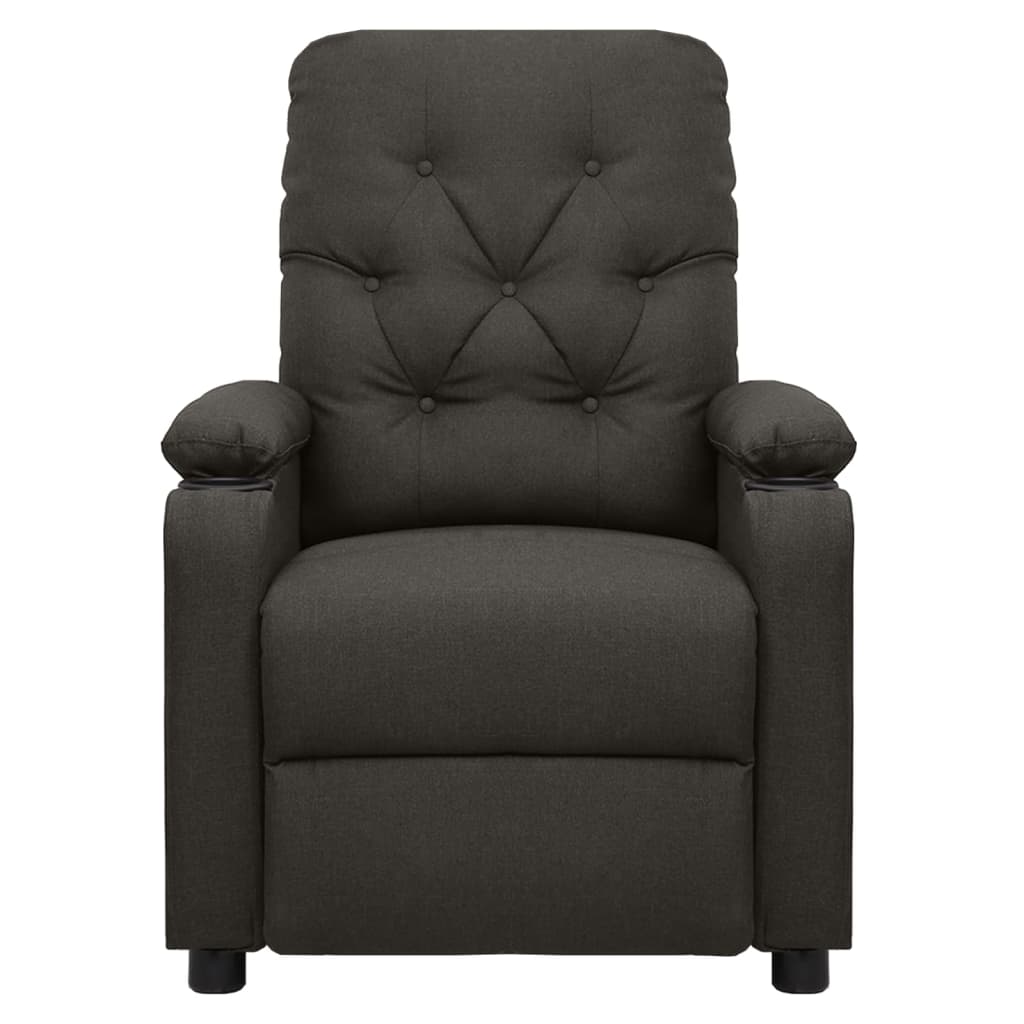 Elektrické Masážní Křeslo Taupe Textil
