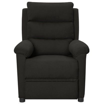 Elektrické Polohovací Křeslo Černé Textil