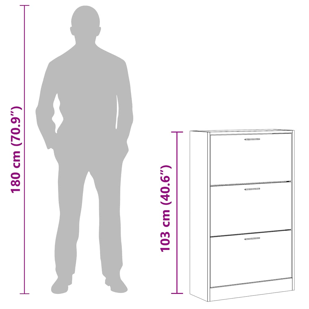 Botník 63 X 24 X Kompozitní Dřevo Dub Sonoma