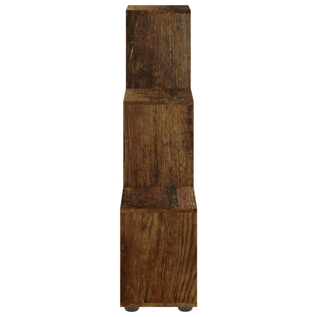 Schodová Knihovna Kouřový Dub 107 Cm Kompozitní Dřevo