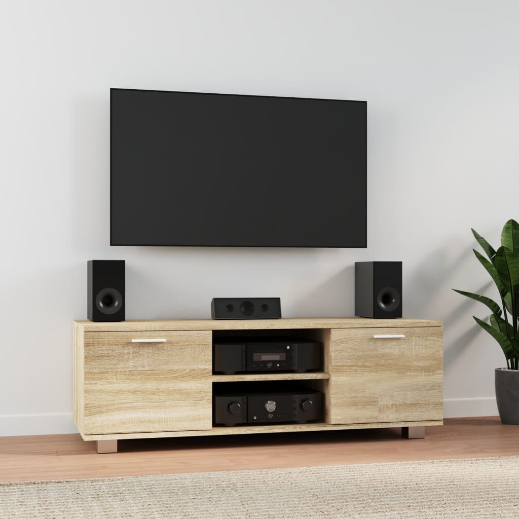Tv Skříňka Betonově Šedá 120X40,5X35 Cm Kompozitní Dřevo
