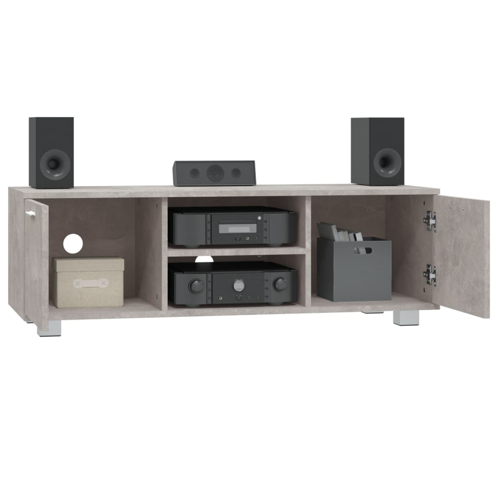 Tv Skříňka Betonově Šedá 120X40,5X35 Cm Kompozitní Dřevo