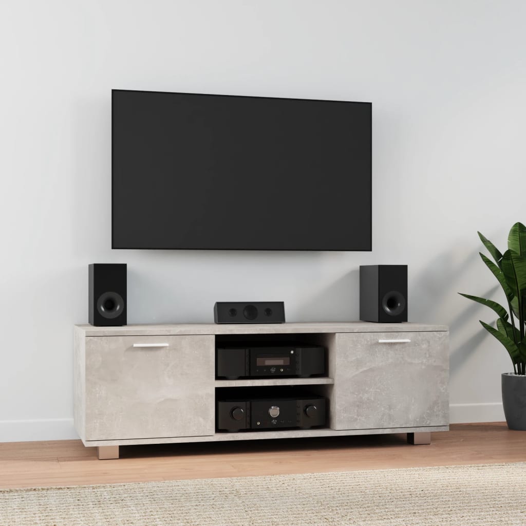 Tv Skříňka Betonově Šedá 120X40,5X35 Cm Kompozitní Dřevo
