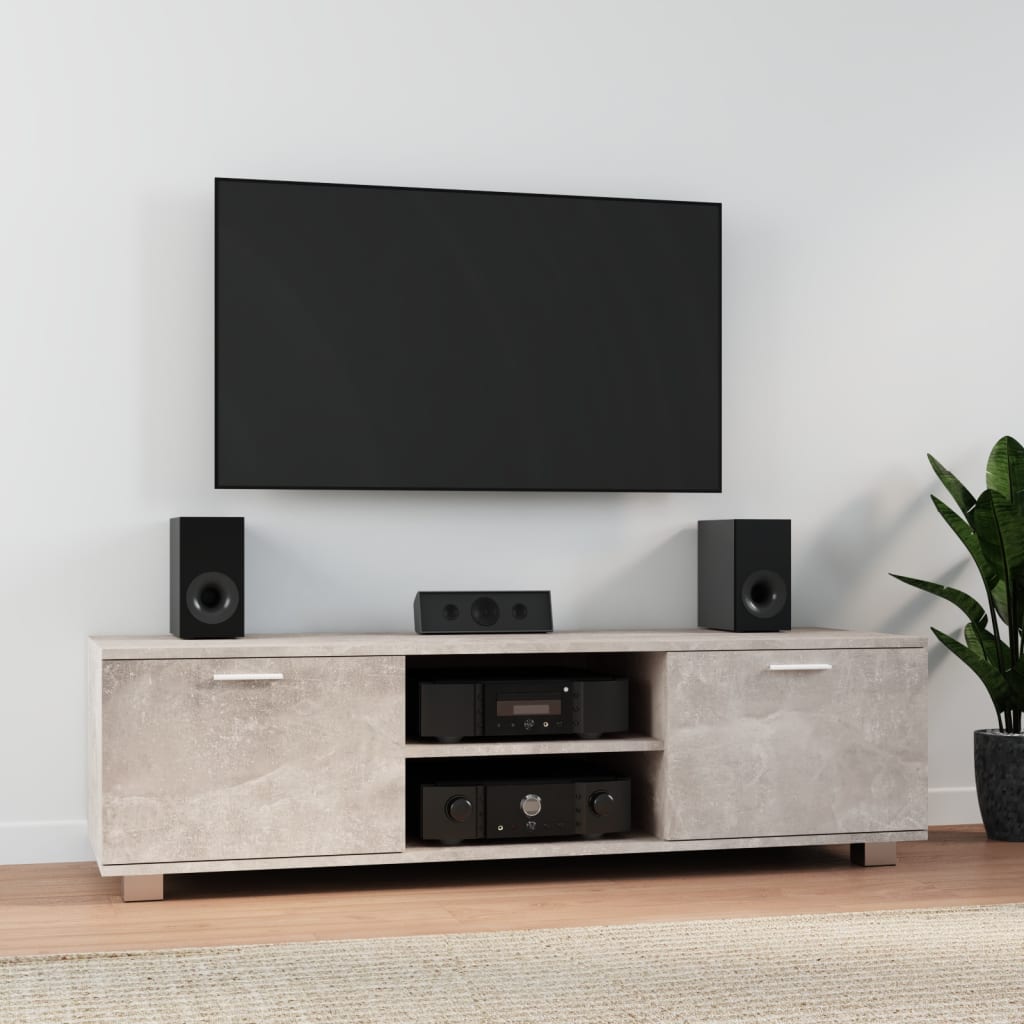 Tv Skříňka Betonově Šedá 120X40,5X35 Cm Kompozitní Dřevo