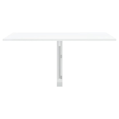 Nástěnný Sklápěcí Stůl Lesklý Bílý 100X60X56Cm Kompozitní Dřevo