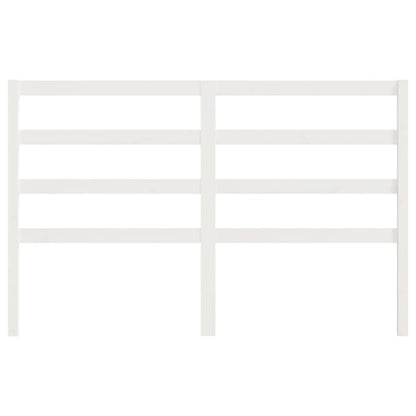 Čelo Postele Bílé 126 X 4 X 100 Cm Masivní Borovice