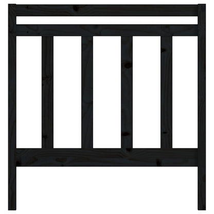 Čelo Postele Černé 96 X 4 X 100 Cm Masivní Borovice