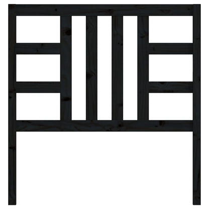 Čelo Postele Černé 96 X 4 X 100 Cm Masivní Borovice