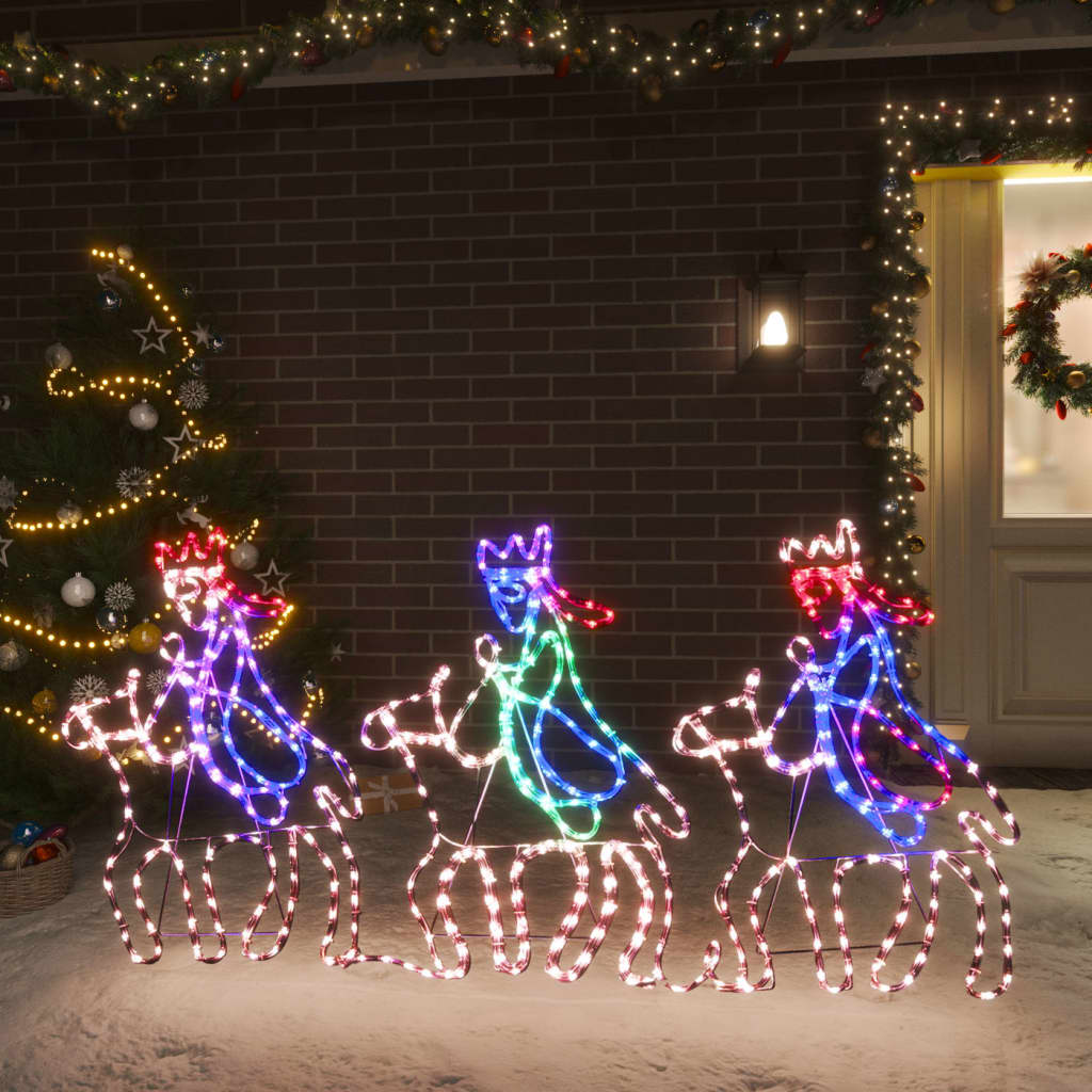 Vánoční Siluety Tří Mudrců S 504 Led 70 X 50 Cm