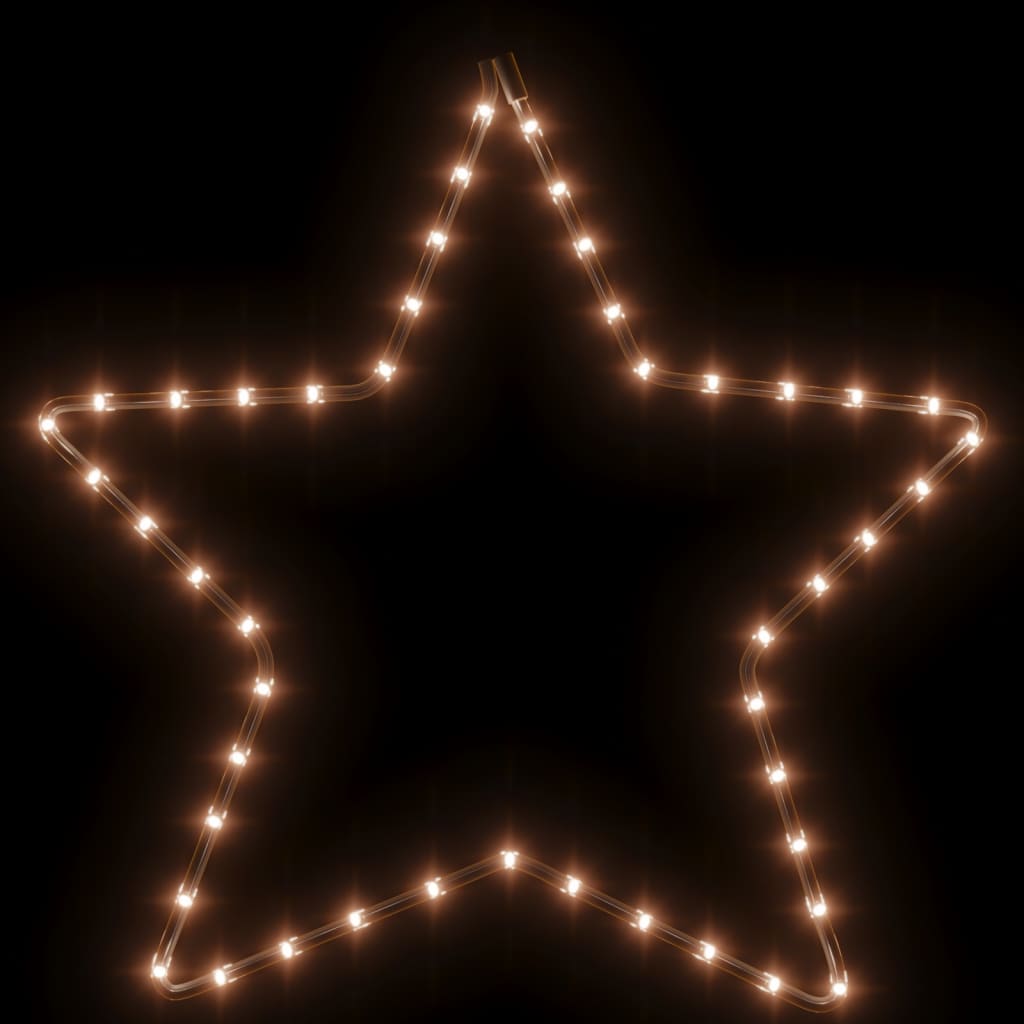 Vánoční Hvězda Se 48 Teplými Bílými Led 56 Cm