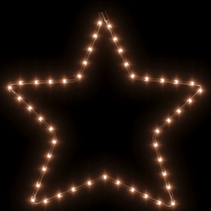 Vánoční Hvězda Se 48 Teplými Bílými Led 56 Cm