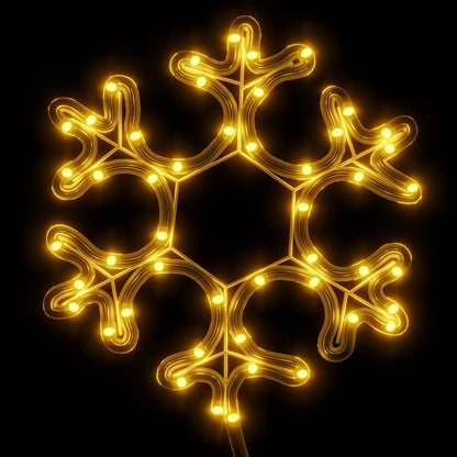Vánoční Sněhová Vločka Se 48 Teplými Bílými Led