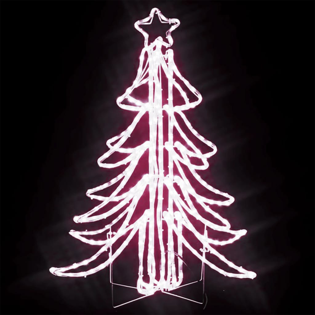 Skládací Vánoční Stromek S Teplými Bílými Led 87 X 87 X 93 Cm