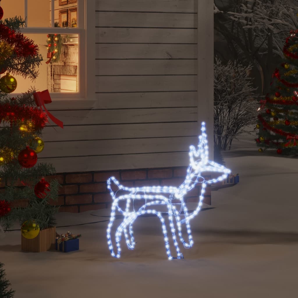 Vánoční Sob Se Studenými Bílými Led 60 X 30 X 60 Cm