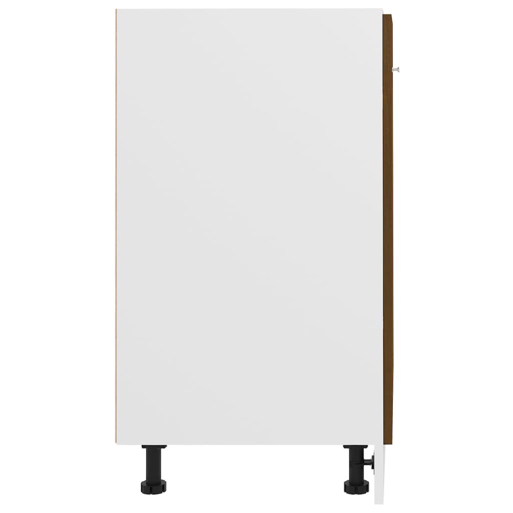 Spodní Skříňka Lyon Dub Sonoma 60X46X81,5 Cm Kompozitní Dřevo Hnědý Dub