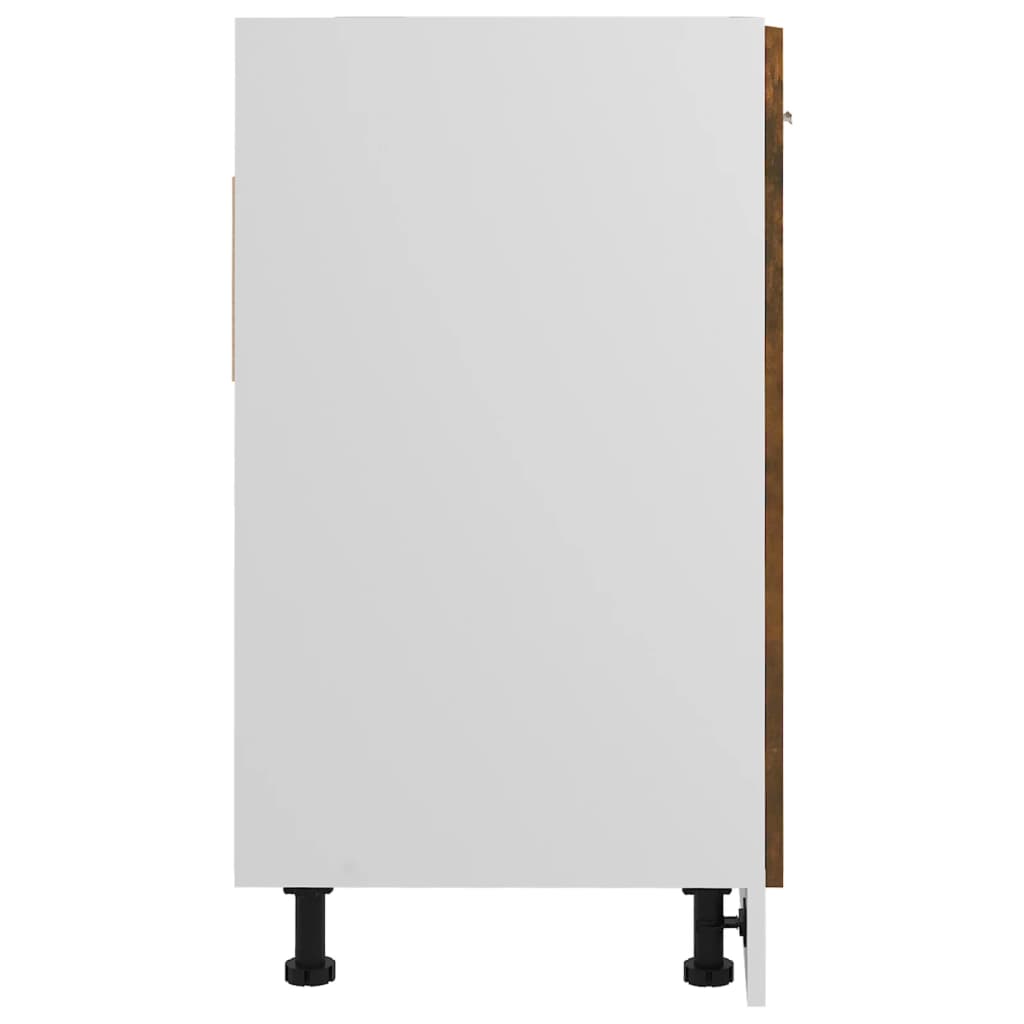 Spodní Dřezová Lyon Skříňka 80X46X81,5 Cm Kompozit Kouřový Dub