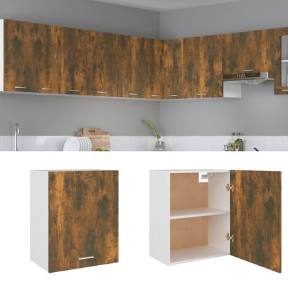 Závěsná Skříňka 50X31X60 Cm Kompozitní Dřevo Kouřový Dub