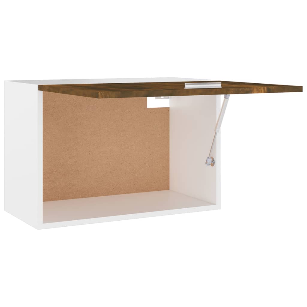 Závěsná Skříňka 60X31X40 Cm Kompozitní Dřevo Kouřový Dub