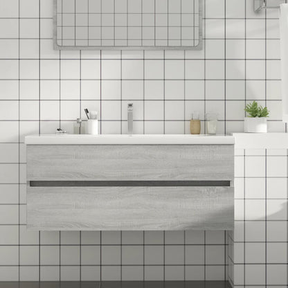 Koupelnová Skříňka Betonově Šedá 60X38,5X45 Cm Kompozitní Dřevo