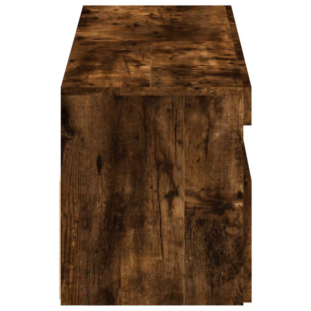 Tv Skříňky S Led Osvětlením 2 Ks Kouřový Dub 60 X 35 X 40 Cm