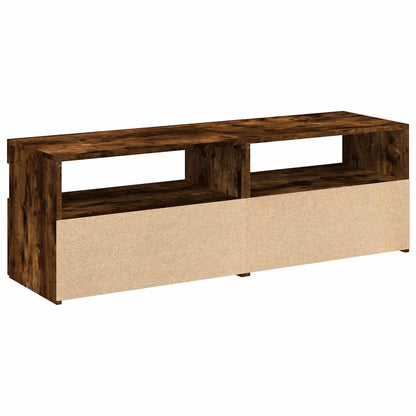 Tv Skříňky S Led Osvětlením 2 Ks Kouřový Dub 60 X 35 X 40 Cm
