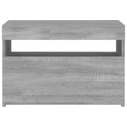 Tv Skříňka S Led Osvětlením Šedá Sonoma 60 X 35 X 40 Cm