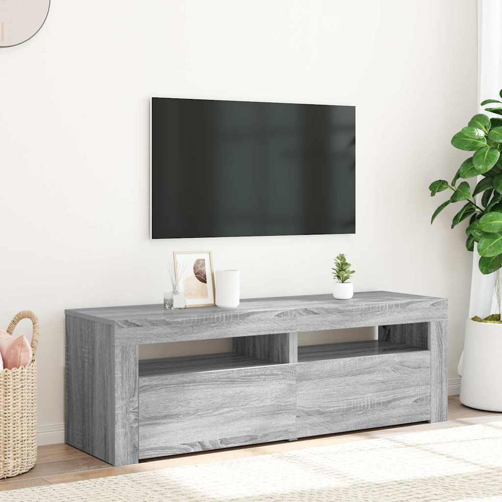Tv Skříňka S Led Osvětlením 120 X 35 X 40 Cm