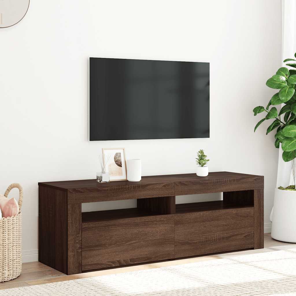 Tv Skříňka S Led Osvětlením 120 X 35 X 40 Cm