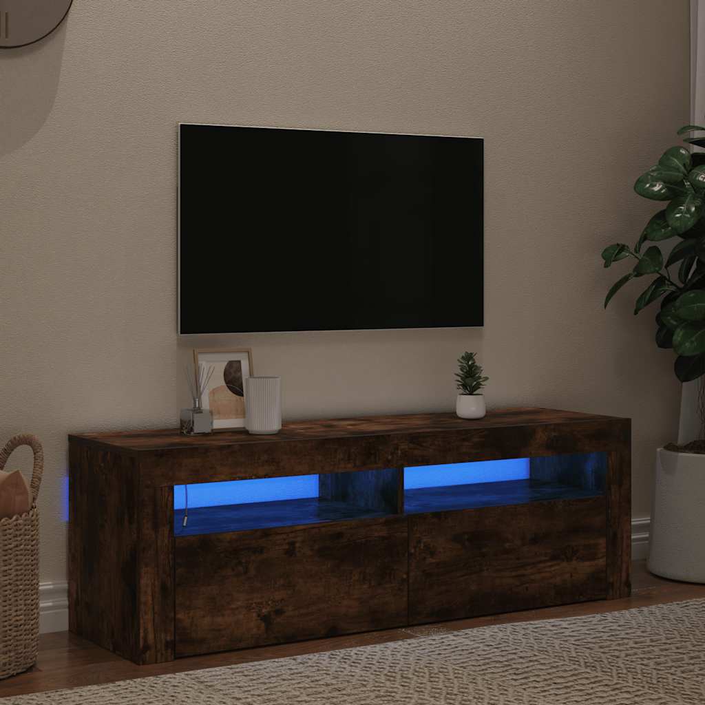 Tv Skříňka S Led Osvětlením 120 X 35 X 40 Cm
